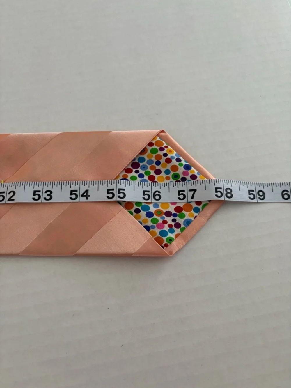 Peach Blush Silk Tie Wedding Groomsmen Satin Stripe Necktie